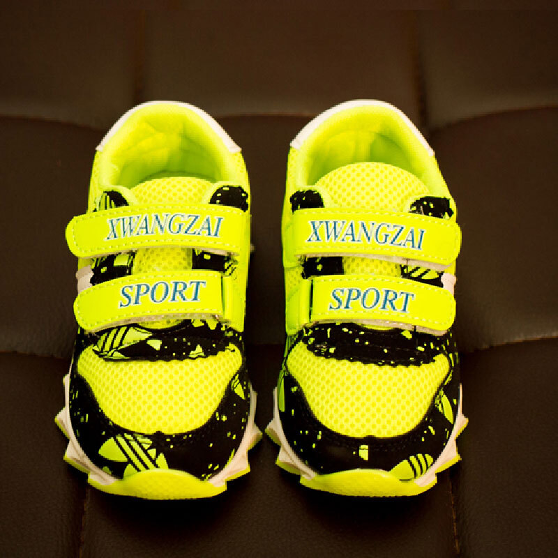 2016男童运动鞋子韩版儿童休闲鞋防滑女童跑步球鞋潮鞋 玫瑰红色 26